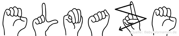 Elmaze im Fingeralphabet der Deutschen Gebärdensprache