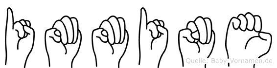 Immine im Fingeralphabet der Deutschen Gebärdensprache