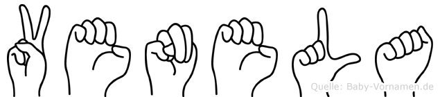 Venela im Fingeralphabet der Deutschen Gebärdensprache
