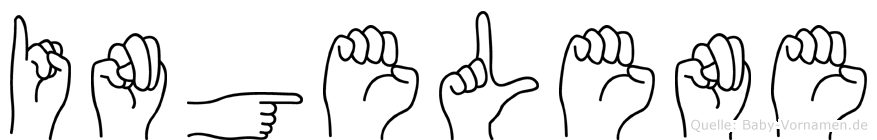 Ingelene im Fingeralphabet der Deutschen Gebärdensprache