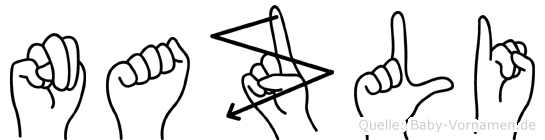 Nazli im Fingeralphabet der Deutschen Gebärdensprache