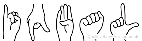 Iqbal im Fingeralphabet der Deutschen Gebärdensprache
