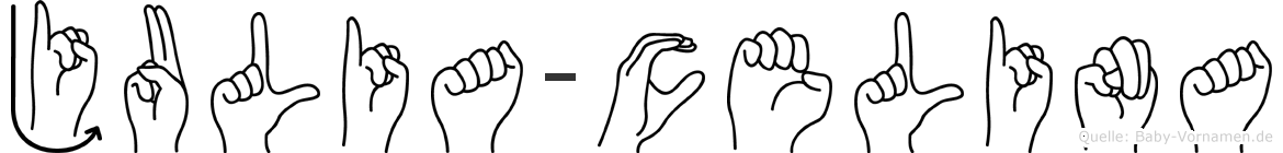 Julia-Celina im Fingeralphabet der Deutschen Gebärdensprache
