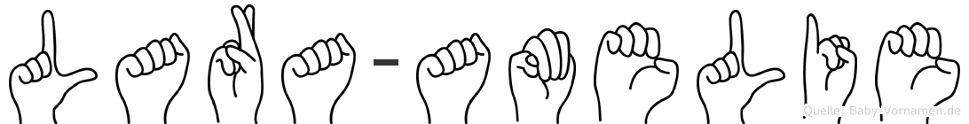 Lara-Amelie im Fingeralphabet der Deutschen Gebärdensprache