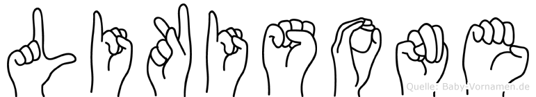 Likisone im Fingeralphabet der Deutschen Gebärdensprache