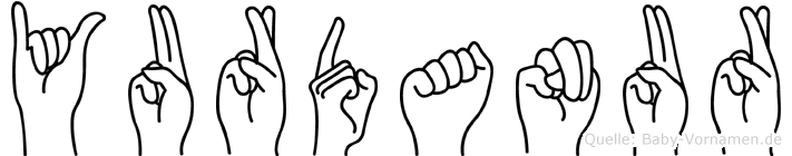 Yurdanur im Fingeralphabet der Deutschen Gebärdensprache