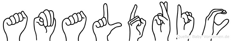 Amaldric im Fingeralphabet der Deutschen Gebärdensprache