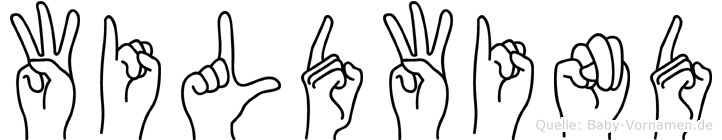 Wildwind im Fingeralphabet der Deutschen Gebärdensprache