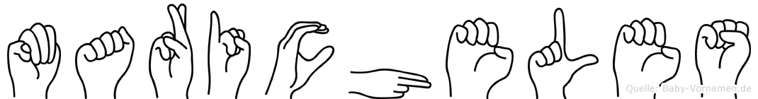 Maricheles im Fingeralphabet der Deutschen Gebärdensprache