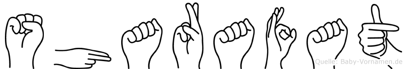 Sharafat im Fingeralphabet der Deutschen Gebärdensprache