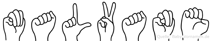 Malvane im Fingeralphabet der Deutschen Gebärdensprache