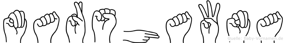 Marshawna im Fingeralphabet der Deutschen Gebärdensprache