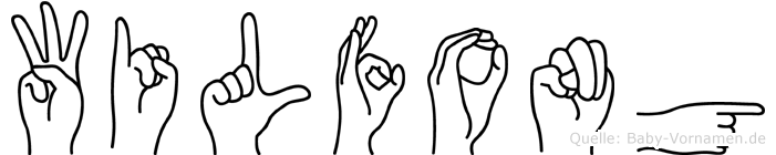 Wilfong im Fingeralphabet der Deutschen Gebärdensprache