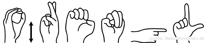 Örengül im Fingeralphabet der Deutschen Gebärdensprache