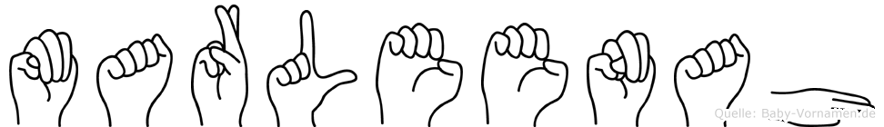 Marleenah im Fingeralphabet der Deutschen Gebärdensprache