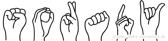 Sorady im Fingeralphabet der Deutschen Gebärdensprache