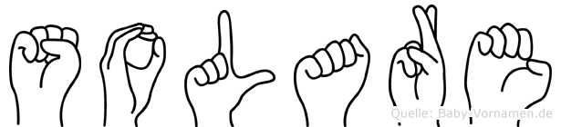 Solare im Fingeralphabet der Deutschen Gebärdensprache