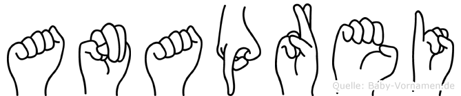 Anaprei im Fingeralphabet der Deutschen Gebärdensprache