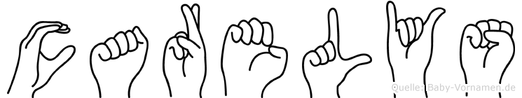 Carelys im Fingeralphabet der Deutschen Gebärdensprache