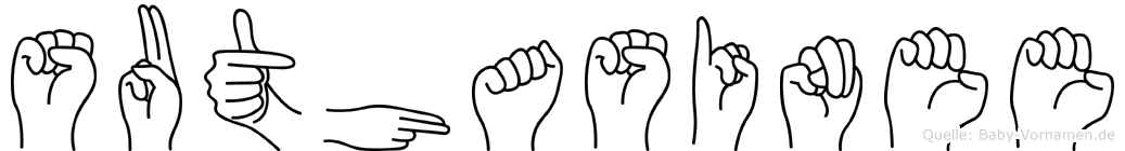 Suthasinee im Fingeralphabet der Deutschen Gebärdensprache
