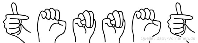 Tennet im Fingeralphabet der Deutschen Gebärdensprache