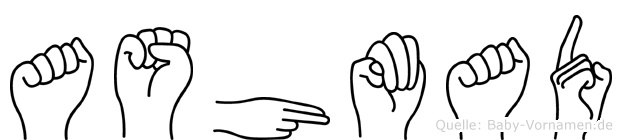 Ashmad im Fingeralphabet der Deutschen Gebärdensprache