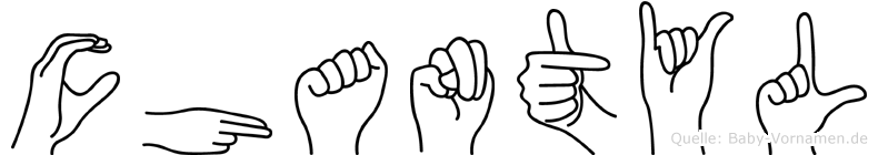 Chantyl im Fingeralphabet der Deutschen Gebärdensprache