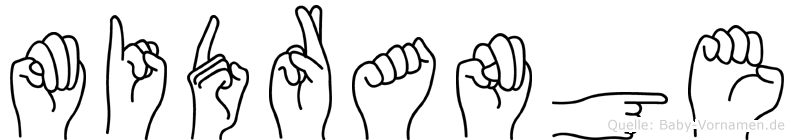 Midrange im Fingeralphabet der Deutschen Gebärdensprache