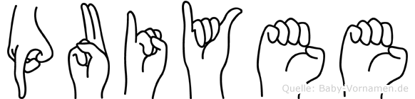 Puiyee im Fingeralphabet der Deutschen Gebärdensprache