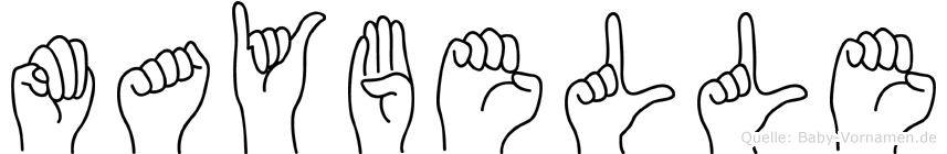 Maybelle im Fingeralphabet der Deutschen Gebärdensprache