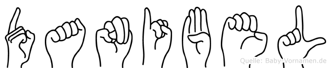 Danibel im Fingeralphabet der Deutschen Gebärdensprache
