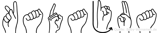 Kadajua im Fingeralphabet der Deutschen Gebärdensprache