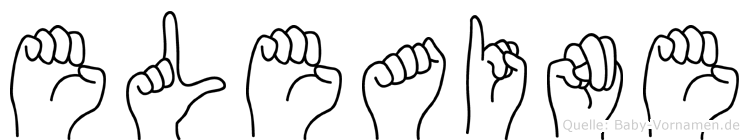 Eleaine im Fingeralphabet der Deutschen Gebärdensprache