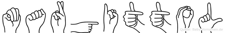 Margittol im Fingeralphabet der Deutschen Gebärdensprache