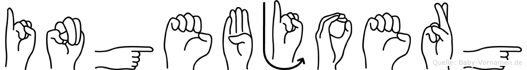 Ingebjoerg im Fingeralphabet der Deutschen Gebärdensprache