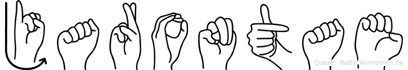 Jarontae im Fingeralphabet der Deutschen Gebärdensprache