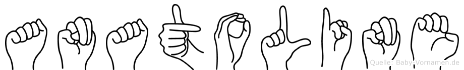 Anatoline im Fingeralphabet der Deutschen Gebärdensprache