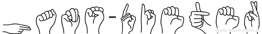 Hans-Dieter im Fingeralphabet der Deutschen Gebärdensprache