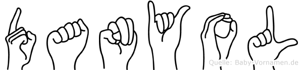 Danyol im Fingeralphabet der Deutschen Gebärdensprache