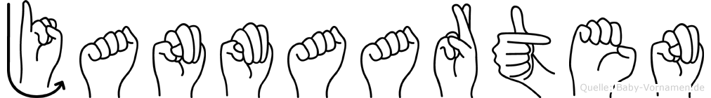 Janmaarten im Fingeralphabet der Deutschen Gebärdensprache