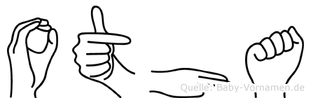 Otha im Fingeralphabet der Deutschen Gebärdensprache