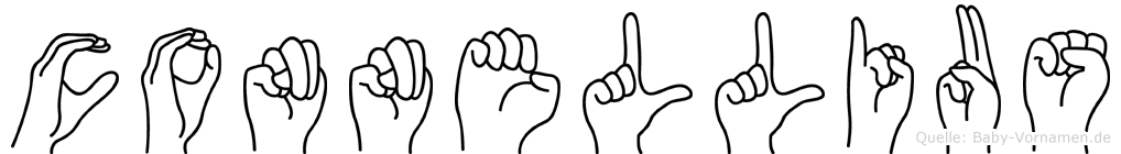 Connellius im Fingeralphabet der Deutschen Gebärdensprache