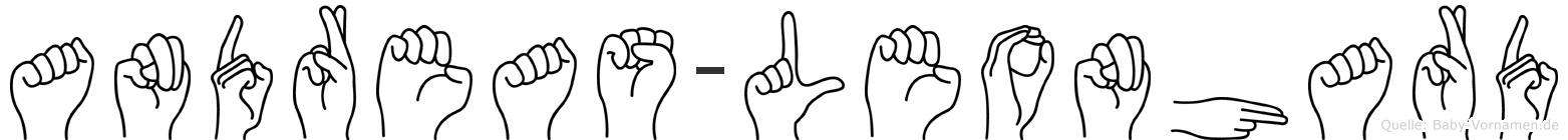 Andreas-Leonhard im Fingeralphabet der Deutschen Gebärdensprache