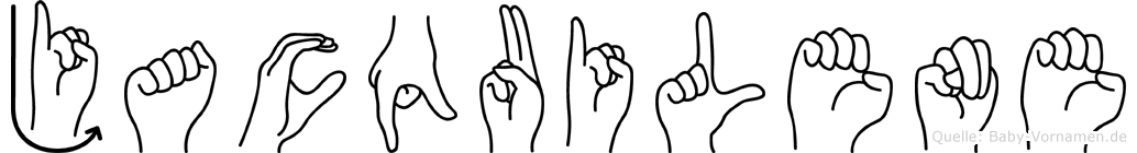 Jacquilene im Fingeralphabet der Deutschen Gebärdensprache