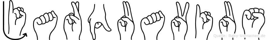Jarquavius im Fingeralphabet der Deutschen Gebärdensprache