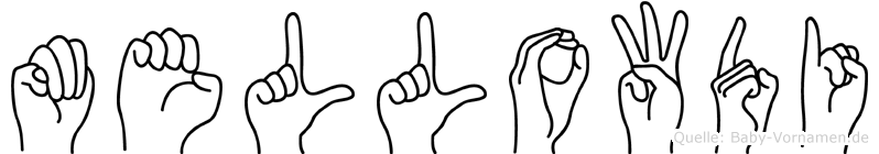 Mellowdi im Fingeralphabet der Deutschen Gebärdensprache