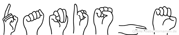 Danishe im Fingeralphabet der Deutschen Gebärdensprache