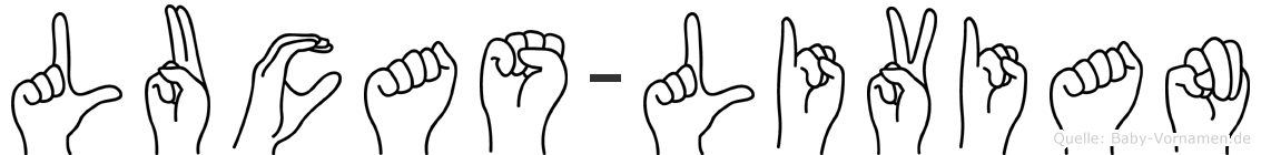 Lucas-Livian im Fingeralphabet der Deutschen Gebärdensprache