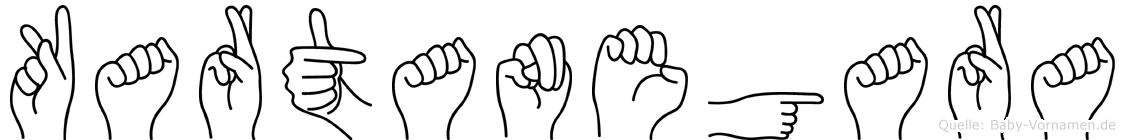 Kartanegara im Fingeralphabet der Deutschen Gebärdensprache