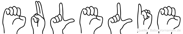Eulelie im Fingeralphabet der Deutschen Gebärdensprache